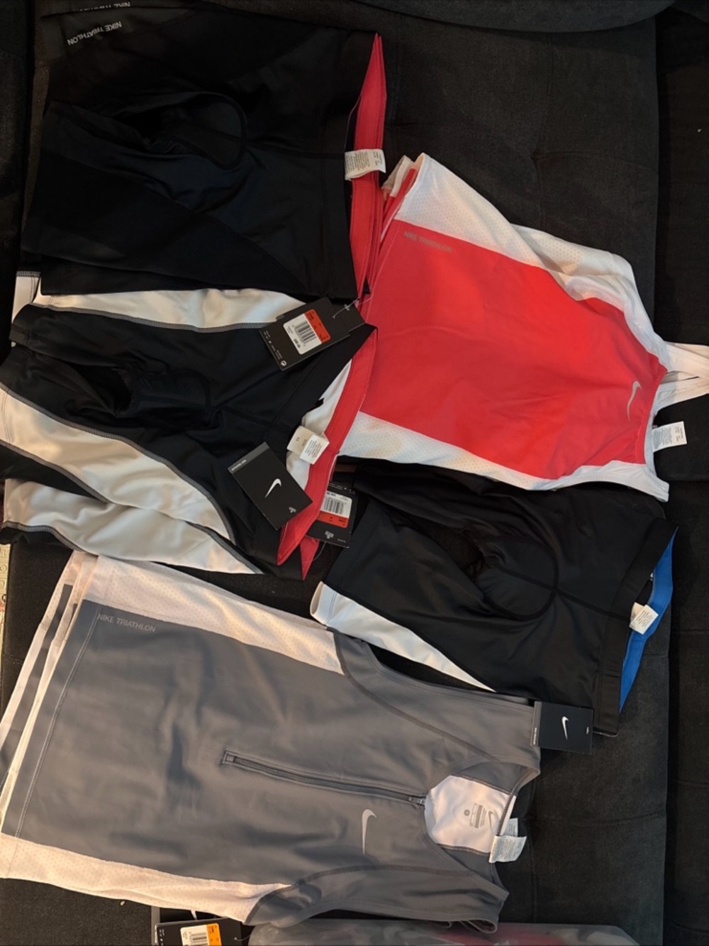 Nike Triathlon LOT 60 pieces- Black, pink Gray white
